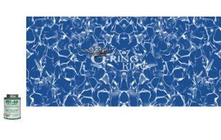 LARGE 4' x 2' UNDERWATER Swimming Pool Vinyl Liner Repair Kit w/glue Blue Wave: Everything Else