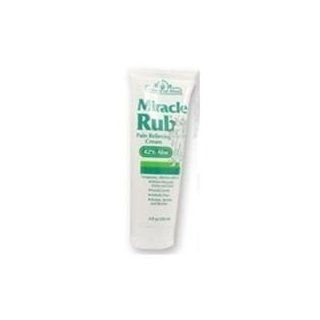 Miracle Rub Pain Relieving Cream 8 Oz Say Goodbye to Tired, Aching Muscles and Joints Due to Arthritis, Rheumatism and Bursitis. Penetrates Deep and Provides Soothing Pain Relief Quick! Fast Acting Ingredients Provide Relief of Minor Muscular Aches and Pai
