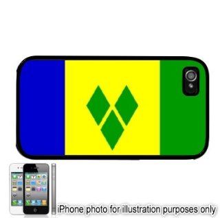 Saint Vincent Grenadines Flag Apple iPhone 4 4S Case Cover Black: Everything Else