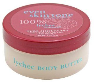 Bath & Body Works Pure Simplicity Even Skin Tone Body Butter with 100% Lychee Unitanical 2 oz (56 g) Travel Size : Beauty