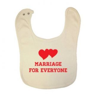 Pride Universe Marriage For Everyone Organic Baby Bib: Clothing