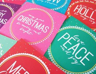 pick your own pack of 12 christmas cards by love faith and hope