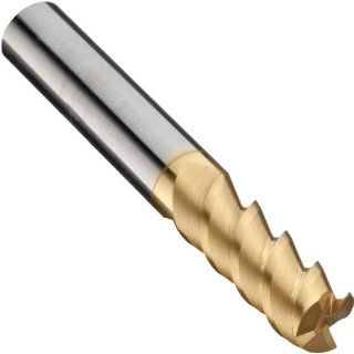 Niagara Cutter C360 Carbide End Mill, High Helix General Purpose, TiN Coated, 4 Flutes, Square End, 1 1/2" Cutting Length, 1" Cutting Diameter: Square Nose End Mills: Industrial & Scientific