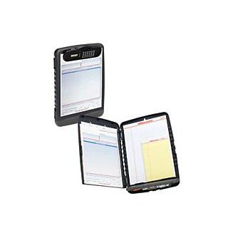 Office Depot(R) Brand Portable Clipboard Storage Box With Calculator, Letter Size, Charcoal : Office Products