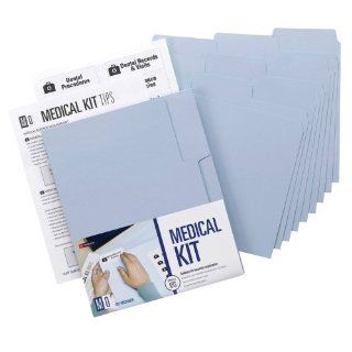 Smead MO Medical Records Filing Kit, Letter Size, Lake Blue, 9 per Pack (11800) : All Purpose Labels : Office Products