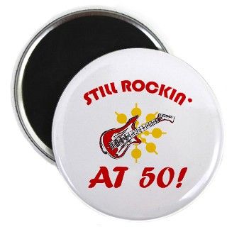 Rockin 50th Birthday Magnet by thebirthdayhill