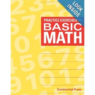 Math Workbooks Practice Exercises in Basic Math, Level AA   1st Grade Continental Press 9780845442241 Books