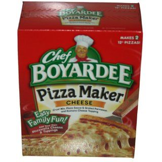 Chef Boyardee, Cheese Pizza Kit, Makes 2 Pizzas, 31.85oz Box (Pack of 4) : Grocery & Gourmet Food