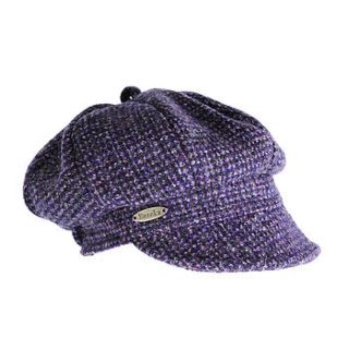'perth' harris tweed jockey cap by eureka and nash