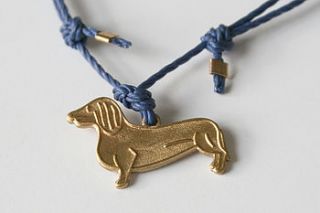sausage dog friendship bracelet by daniela sigurd jewellery