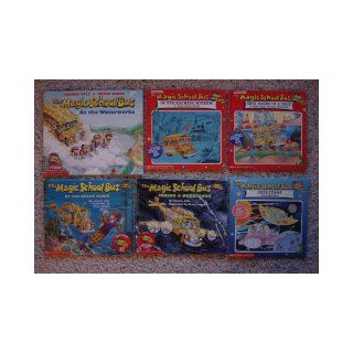 Magic School Bus Set of 6 Picture Books (The Magic School Bus Gets Baked in a Cake (Chemistry) ~ In the Haunted Museum (Sound) ~ Sees Stars ~ Inside a Hurricane ~ On the Ocean Floor ~ At the Waterworks) Joanna Cole Books