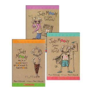 Judy Moody Set (3 Books) (Judy Moody, #1 Judy Moody (Was in a Mood. Not a Good Mood. A Bad Mood), #2 Judy Moody Saves the World!, #3 Judy Moody Gets Famous!): Megan McDonald, Peter H. Reynolds: 9780545175203: Books