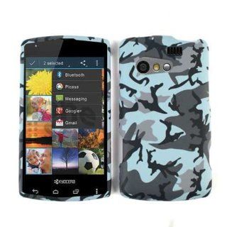 ACCESSORY MATTE COVER HARD CASE FOR KYOCERA RISE C5155 BLUE GRAY CAMO: Cell Phones & Accessories