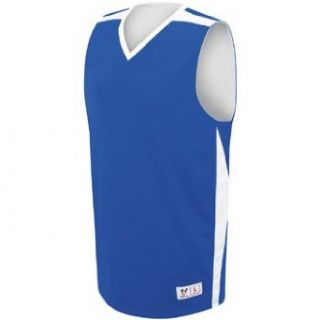 High Five Adult Fusion Reversible Royal White Basketball Jersey   L Clothing