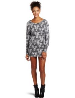 Volcom Juniors V.Co Gives Long Sleeve Dress, White, Large at  Womens Clothing store: