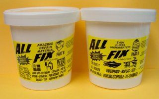 All Fix Epoxy Putty 3 Pound Unit   2 Pint Set   Underwater Epoxy   All Fix By Cir Cut Corporation   The All Purpose Epoxy Repair Material   Home   Jewelry Design   Arts & Crafts   1001 Uses !
