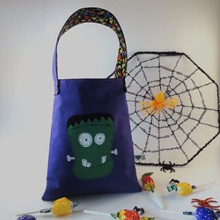 personalised halloween bag by cherish handmade