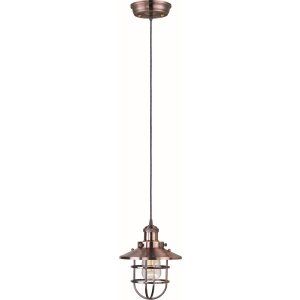 Maxim MAX 25030ACP Antique Copper Mini Hi Bay 1 Light Pendant