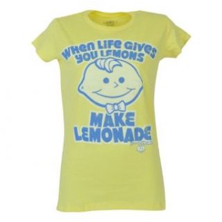 Lemonhead When Life Gives You Lemons Novelty Womens Shirt Candy Ladies Tshirt: Clothing