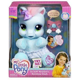 My Little Pony So Soft Newborn Pony   Rainbow Dash: Toys & Games