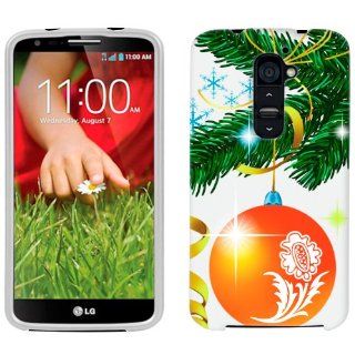 LG G2 Christmas Tree Red Ornament Phone Case Cover: Cell Phones & Accessories