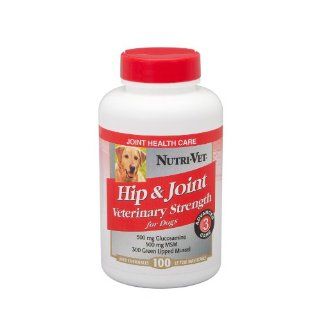 Nutri Vet Hip and Joint Level 3 Veterinary Strength Liver Chewable for Dogs, 100 Count : Pet Bone And Joint Supplements : Pet Supplies