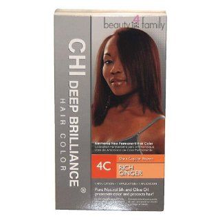 Chi Deep Brilliance Permanent Hair Color   4C Rich Ginger: Health & Personal Care