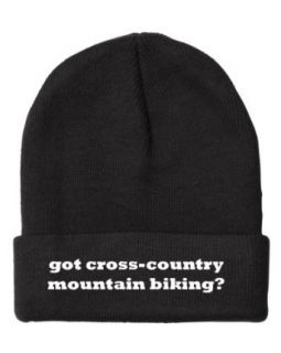 Fastasticdeal Got Cross Country Mountain Biking Embroidered Beanie Cap: Clothing