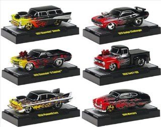 Ground Pounders Collection Series 10, 6pc Diecast Car Set 1/64 by M2 Machines 81161 10: Toys & Games