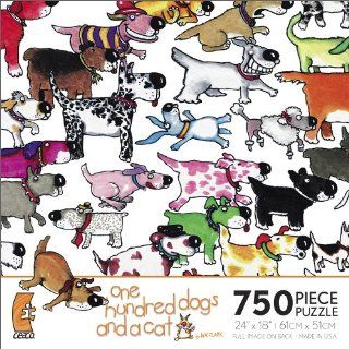 One Hundred and One   One Hundred Dogs and A Cat 750 Piece Jigsaw Puzzle: Toys & Games