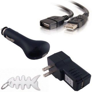 Premium Sony Bloggie Video Charging Combo w/ 6 Feet USB Extention Cable + USB Car Charger and USB Wall / Travel Charger: Electronics