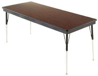 Barricks Manufacturing Company SA 248 Rectangular Non Folding Adjustable Height Activity Table w/Enamel Legs: Office Products