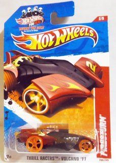 2011 Hot Wheels Black Red FIRESTORM #200/244, Thrill Racers Volcano '11 #2/6: Toys & Games