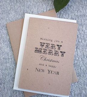 'a very merry christmas' christmas card by edgeinspired