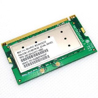 Broadcom BCM43222 4322 mini PCI 802.11a/b/g/n A241 431801R 02 Dual Band Wifi Wireless Card 300Mbps: Computers & Accessories