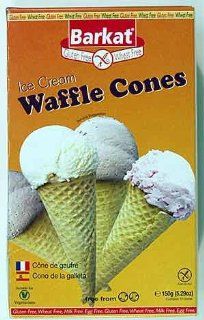 Barkat Waffle Gluten Free Ice Cream Cones : Breakfast Snack Bars : Grocery & Gourmet Food