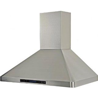 Cavaliere Euro AP238 PS31 36 900 CFM 36 Inch Wide Stainless Steel Wall Mounted Range Hood with Halogen Lighti, Stainless Steel: Appliances