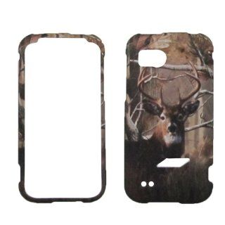 HTC REZOUND THUNDERBOLT 2 6425 PHONE CASE COVER SNAP ON HARD RUBBERIZED PROTECTOR CAMO REAL TREE HUNTER BUCK DEER NEW: Cell Phones & Accessories