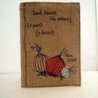 garden/allotment notebook onions by oscar & toots