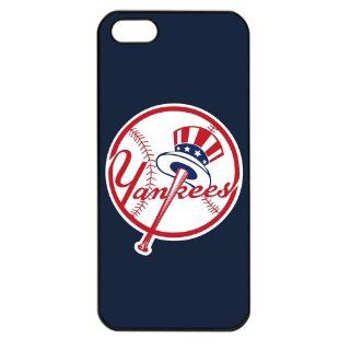 MLB Major League Baseball New York Yankees Apple iPhone 5 TPU Soft Black or White case (Black): Cell Phones & Accessories