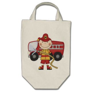 Male Firefighter T shirts and Gifts Canvas Bag