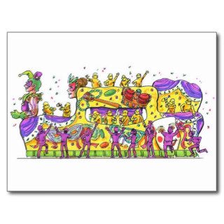 New Orleans Mardi Gras Float Post Cards