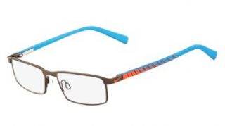 Nike 5559 Eyeglasses (228) Gum Brown/Bright Orange/B, 49mm Clothing