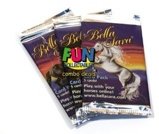 Bella Sara Horses Trading Card Game Series 1 Booster Pack: Toys & Games
