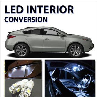Xenon White AGT Interior LED Package Kit for Acura ZDX 2010 2012 (12pcs): Automotive
