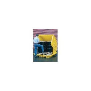 Eagle 1646RTC Yellow High Density Polyethylene 4 Drum Rotary Top Containment Unit, 73.5" Length, 59.5" Width, 68" Height: Science Lab Spill Containment Supplies: Industrial & Scientific