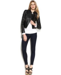 MICHAEL Michael Kors Leather Jacket, Dolman Sweater & Skinny Jeans   Women