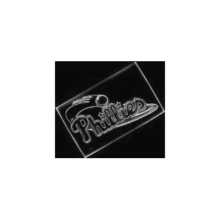 MLB   Philadelphia Phillies Team Logo Neon Light Sign(White): Sports & Outdoors