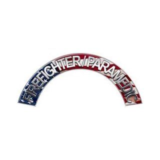 Firefighter Paramedic American Flag Firefighter Fire Helmet Arcs / Rocker Decals Reflective: Automotive