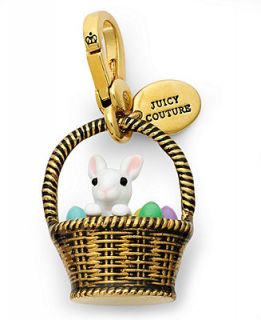 Juicy Couture Charm, Gold Tone Easter Bunny Basket Charm   Fashion Jewelry   Jewelry & Watches